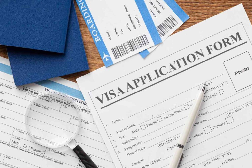 Flat Lay Visa Application Assortment 1