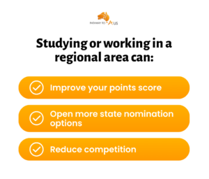 Studying Or Working In A Regional Area.