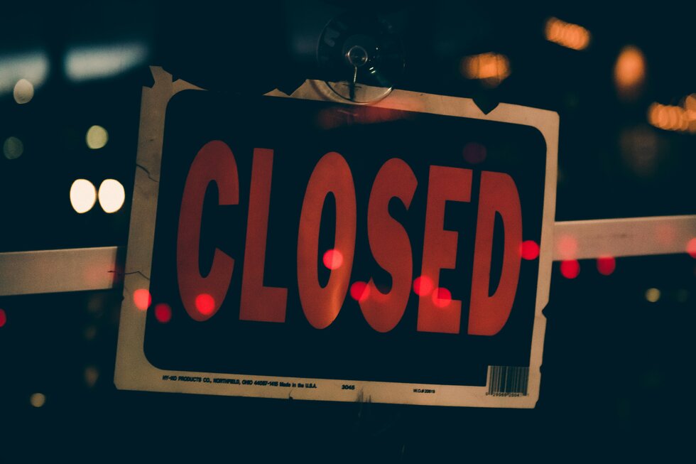 Sponsoring Business Closed Down 186 Visa Pr Pathway Closed Sign