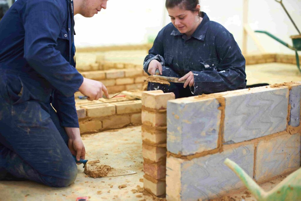 Student Learning How To Do Bricklaying As A Trade Course For Pr In Australia
